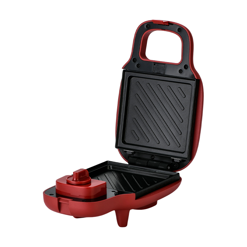 BJX-S013 Máquina para hacer sándwiches multifunción de una sola rebanada con temporizador de 15 minutos y placas extraíbles