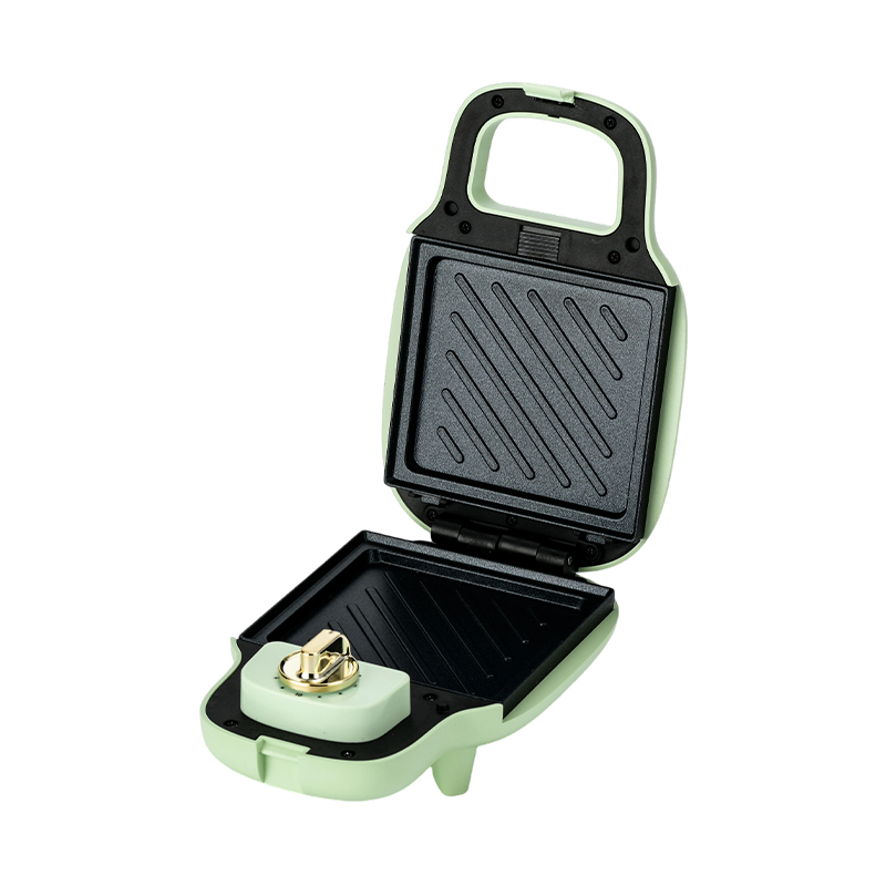 BJX-S013 Máquina para hacer sándwiches multifunción de una sola rebanada con temporizador de 15 minutos y placas extraíbles