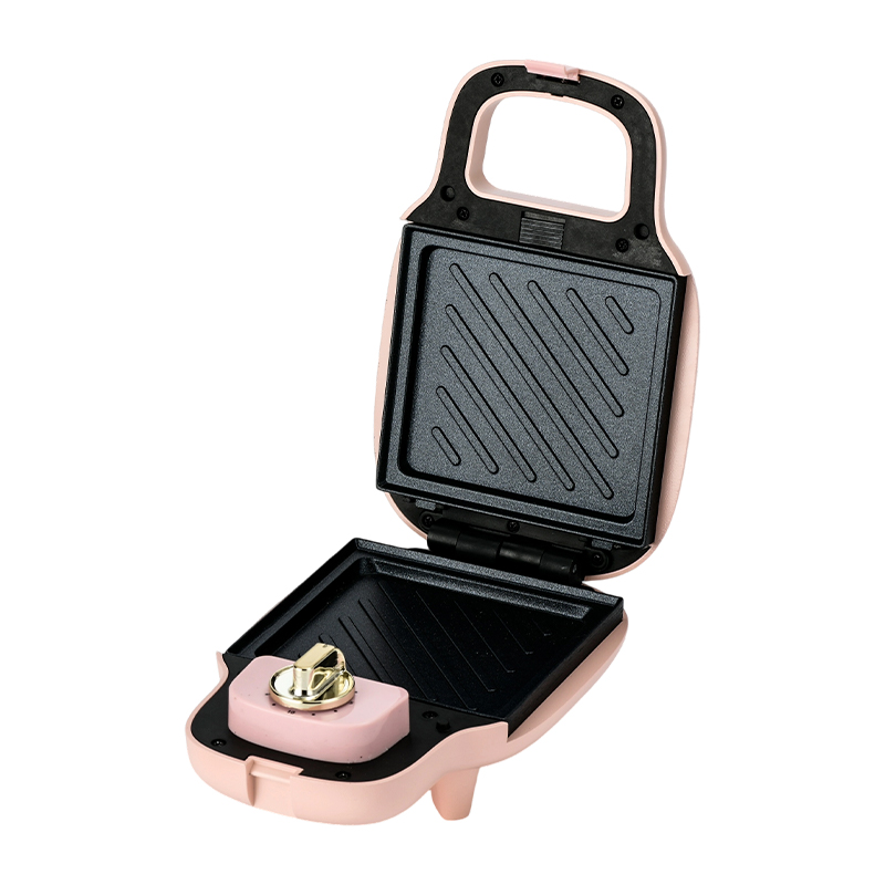 BJX-S013 Máquina para hacer sándwiches multifunción de una sola rebanada con temporizador de 15 minutos y placas extraíbles