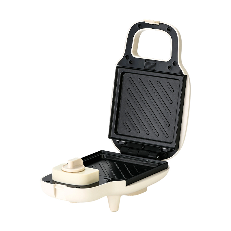 BJX-S013 Máquina para hacer sándwiches multifunción de una sola rebanada con temporizador de 15 minutos y placas extraíbles
