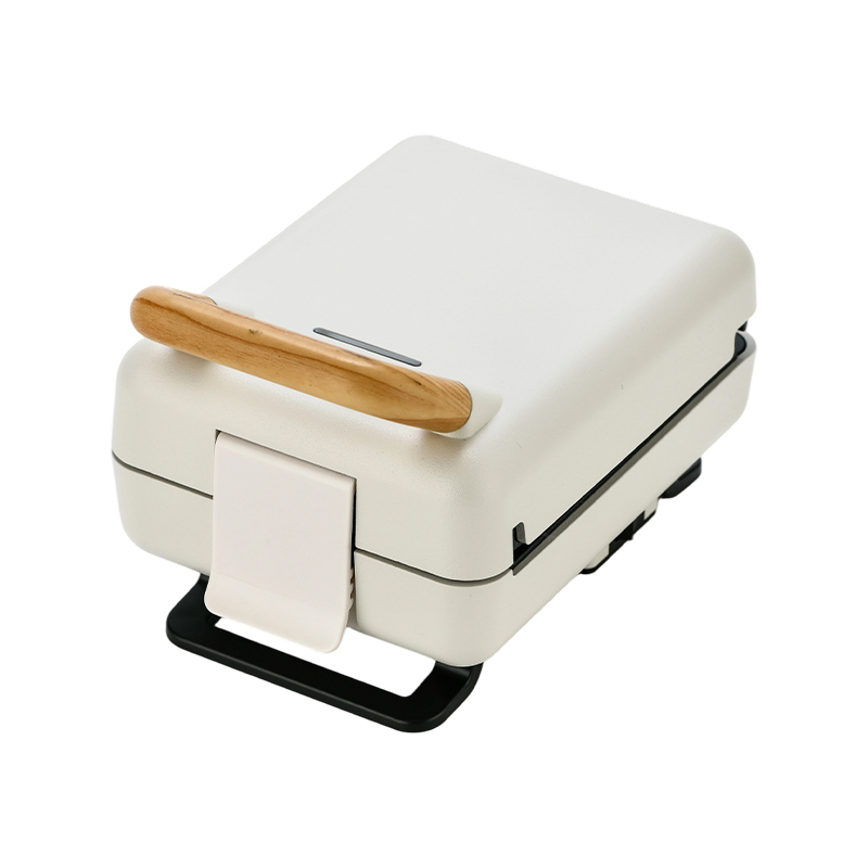 Máquina para hacer sándwiches BJX-S015 con mango de grano de madera y placa fija