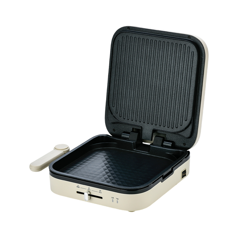 BJX-S023 28x28cm Placa grande con control de temperatura Panini & Grill Maker