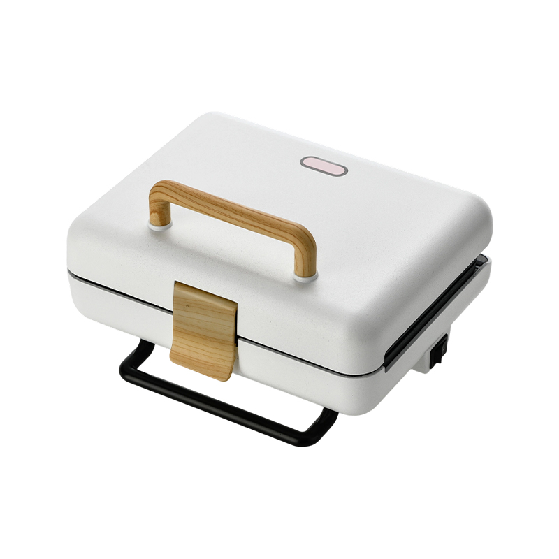 Máquina para hacer sándwiches y parrillas con plato intercambiable abierto de 180° y 2 rebanadas BJX-S025